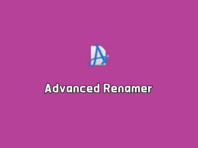 批量重命名软件 Advanced Renamer v4.12.0 绿色全能版