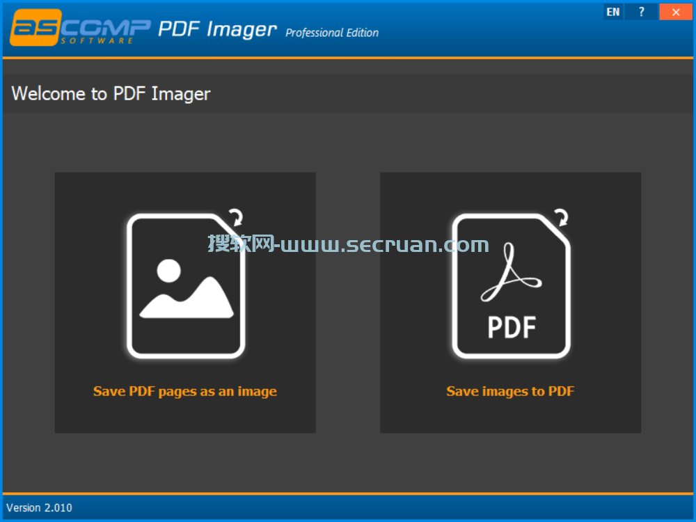 ASCOMP PDF Imager v2.010 绿色便捷版-PDF转图片软件 破解版 绿色版 2 第1张