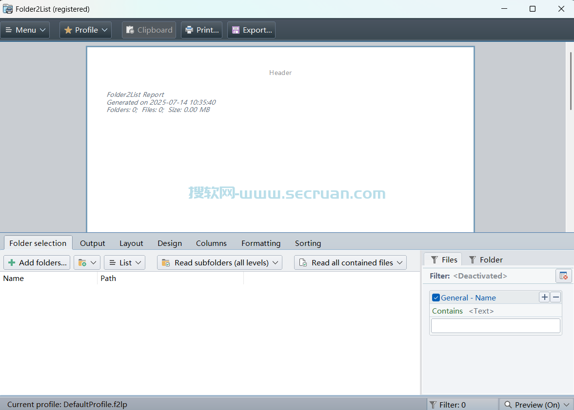 Folder2List v3.28.7.0 绿色便捷版-文件列表生成工具 Folder2List绿色版 Folder2List免费版 Folder2List注册版 Folder2List破解版 3 第1张